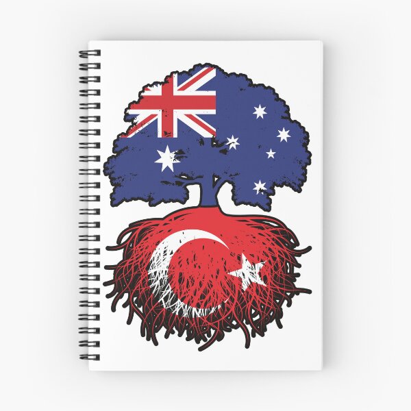 Item preview, Turkey Turkish Australian Australia Tree Roots Flag designed and sold by FlagX.