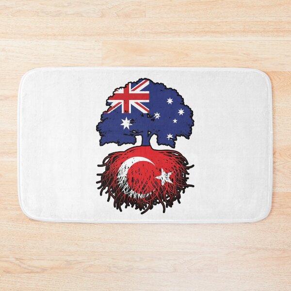 Item preview, Turkey Turkish Australian Australia Tree Roots Flag designed and sold by FlagX.