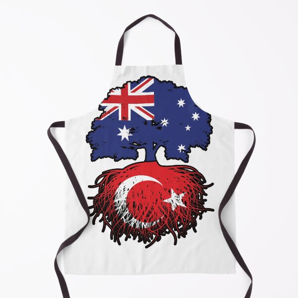 Item preview, Turkey Turkish Australian Australia Tree Roots Flag designed and sold by FlagX.