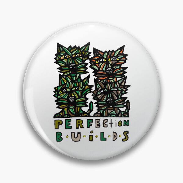 "Perfection Builds" Pin