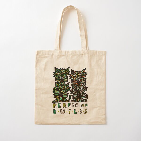 "Perfection Builds" Cotton Tote Bag