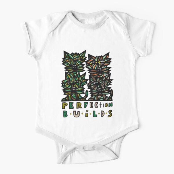 "Perfection Builds" Short Sleeve Baby One-Piece