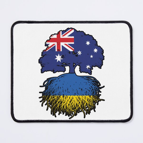 Item preview, Ukraine Ukrainian Australian Australia Tree Roots Flag designed and sold by FlagX.