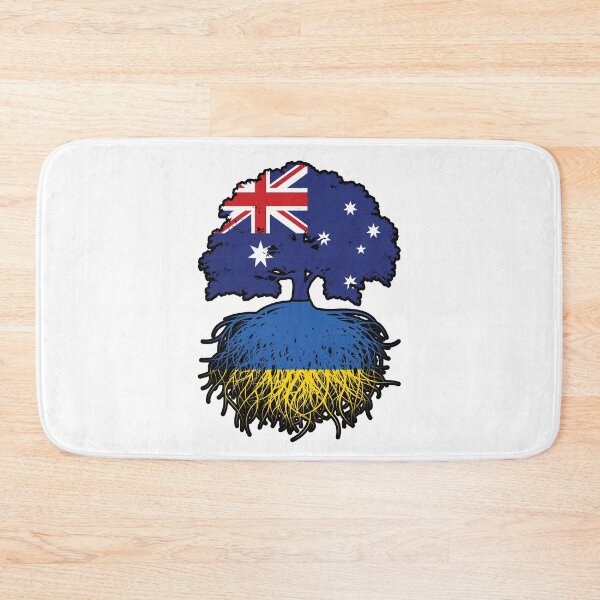 Item preview, Ukraine Ukrainian Australian Australia Tree Roots Flag designed and sold by FlagX.