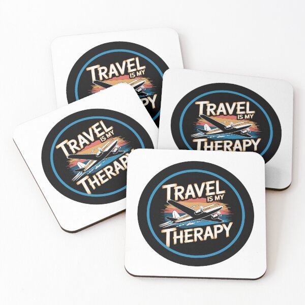 Item preview, Travel is my Therapy designed and sold by CookiesMerch.