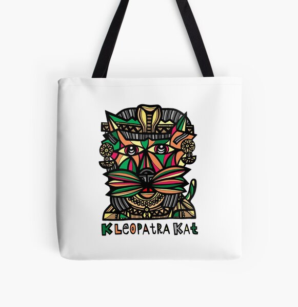 "Kleopatra Kat" All Over Print Tote Bag