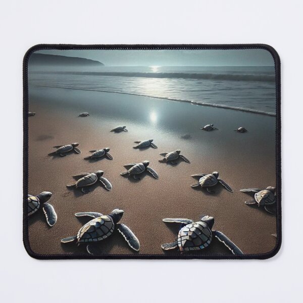 Item preview, Moonlit Journey: Baby Sea Turtles on the Beach designed and sold by NocturnalNook.