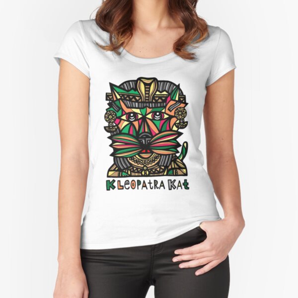 "Kleopatra Kat" Fitted Scoop T-Shirt