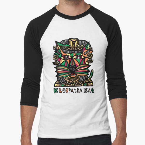 "Kleopatra Kat" Baseball ¾ Sleeve T-Shirt