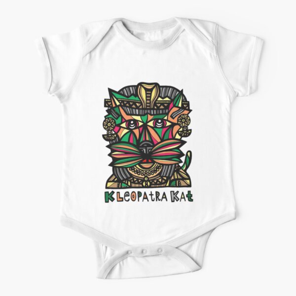 "Kleopatra Kat" Short Sleeve Baby One-Piece