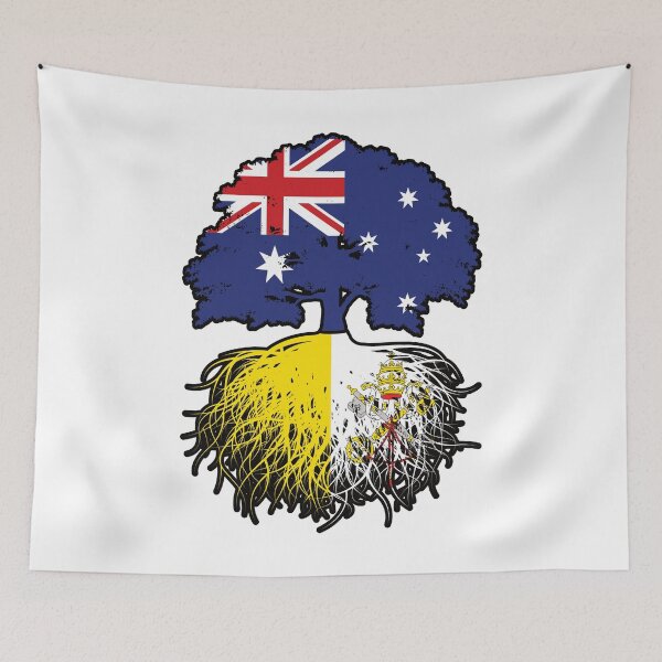 Item preview, Vatican Australian Australia Tree Roots Flag designed and sold by FlagX.