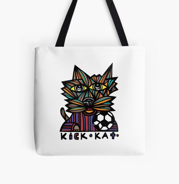 "Kick Kat" All Over Print Tote Bag