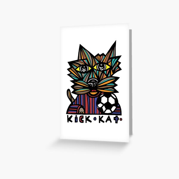 "Kick Kat" Greeting Card