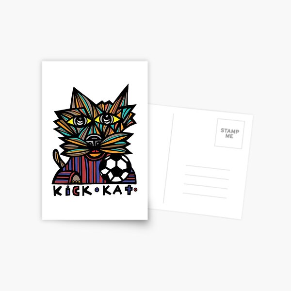 "Kick Kat" Postcard