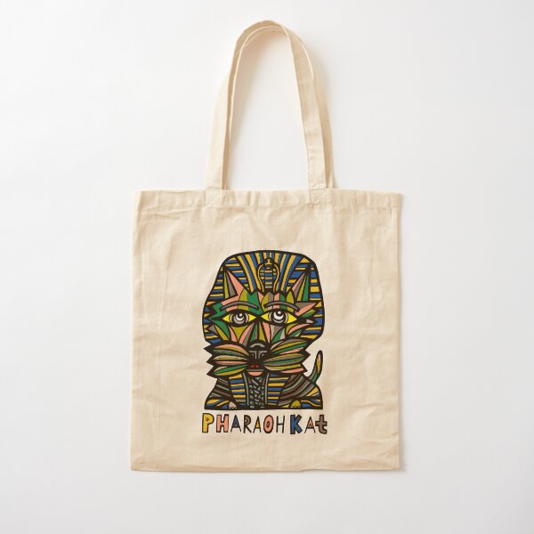 "Pharaoh Kat" Cotton Tote Bag