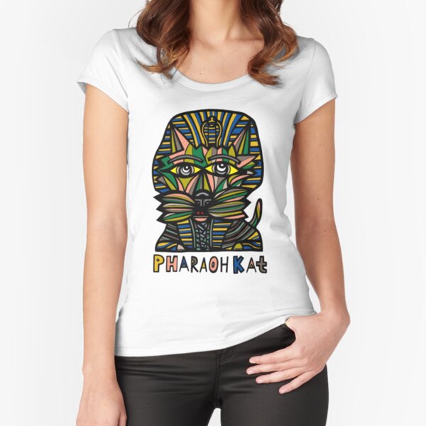 "Pharaoh Kat" Fitted Scoop T-Shirt