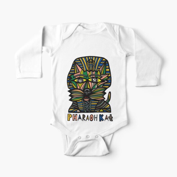 "Pharaoh Kat" Long Sleeve Baby One-Piece