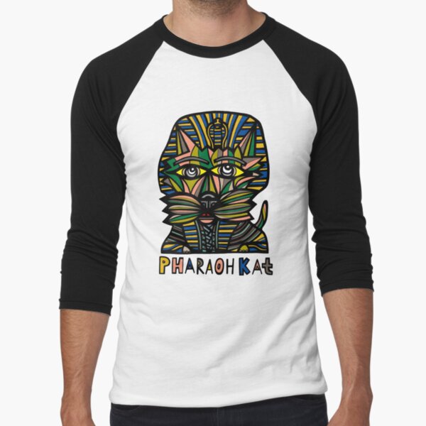 "Pharaoh Kat" Baseball ¾ Sleeve T-Shirt