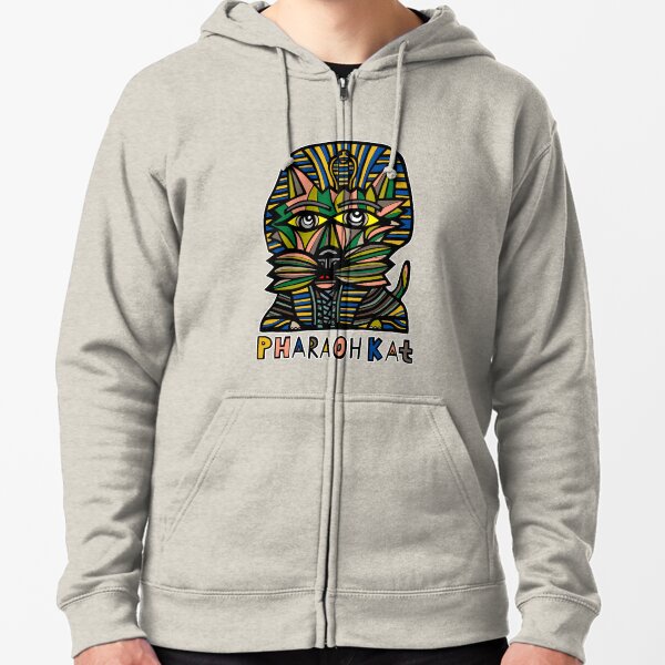 "Pharaoh Kat" Zipped Hoodie