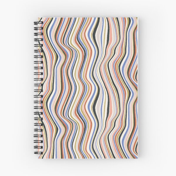 Item preview, Vertical Wavy Chalk Stripe - Vermont Cream designed and sold by appleyards.
