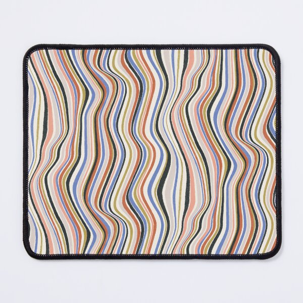 Item preview, Vertical Wavy Chalk Stripe - Vermont Cream designed and sold by appleyards.
