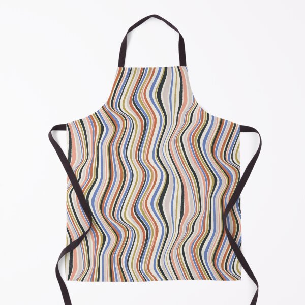 Item preview, Vertical Wavy Chalk Stripe - Vermont Cream designed and sold by appleyards.
