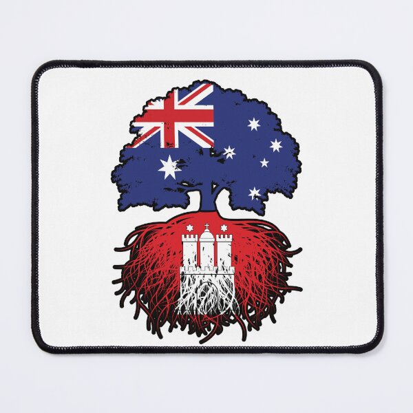 Item preview, Hamburg Hamburger Australian Australia Tree Roots Flag designed and sold by FlagX.