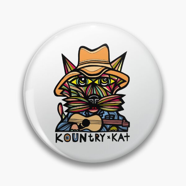 "Kountry Kat" Pin