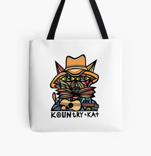 "Kountry Kat" All Over Print Tote Bag