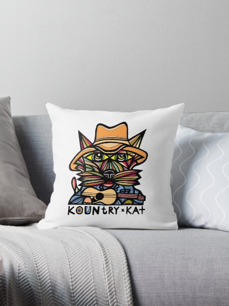 "Kountry Kat" Throw Pillow