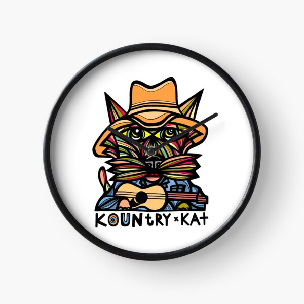 "Kountry Kat" Clock