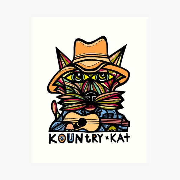 "Kountry Kat" Art Print