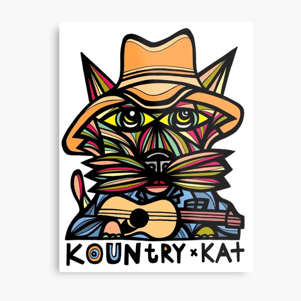 "Kountry Kat" Metal Print