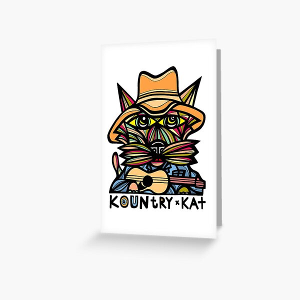 "Kountry Kat" Greeting Card