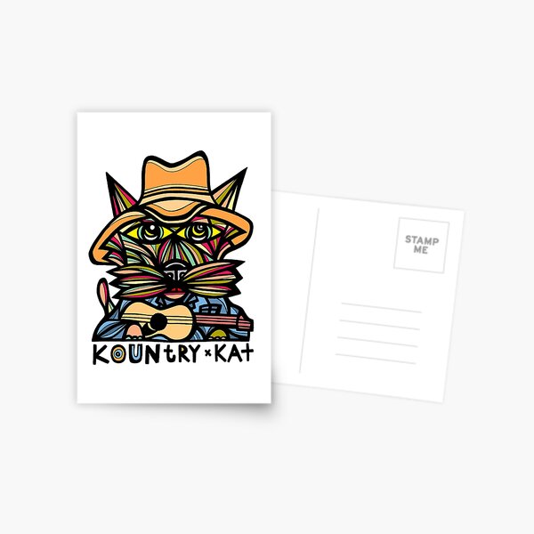 "Kountry Kat" Postcard