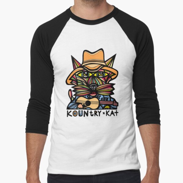 "Kountry Kat" Baseball ¾ Sleeve T-Shirt