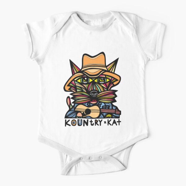 "Kountry Kat" Short Sleeve Baby One-Piece