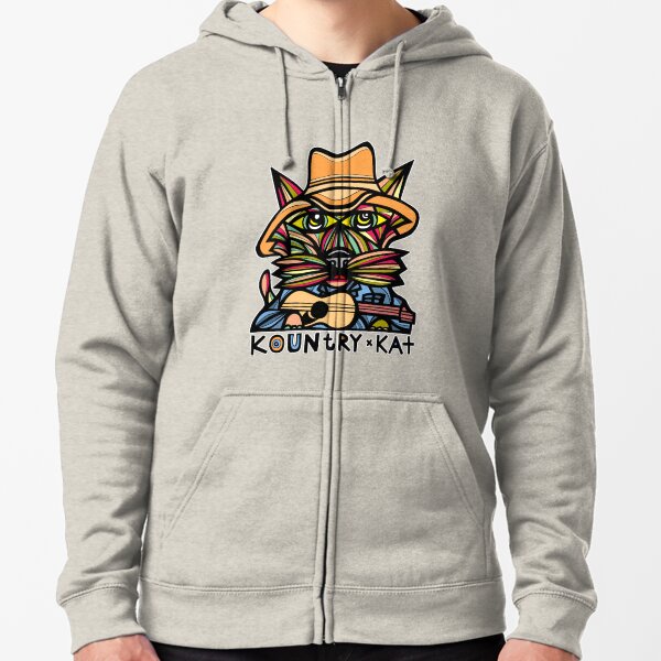 "Kountry Kat" Zipped Hoodie