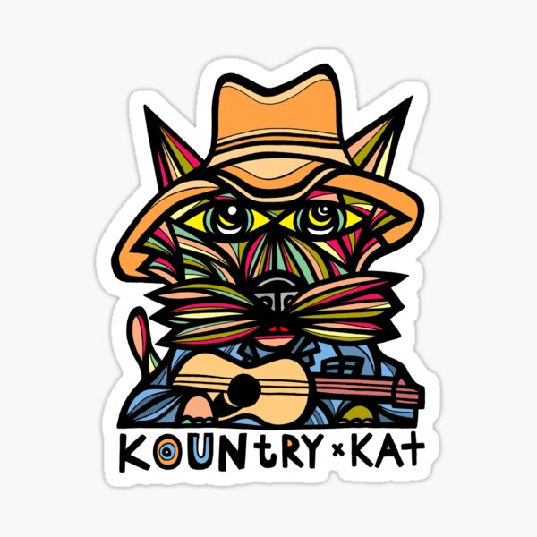 "Kountry Kat" Sticker