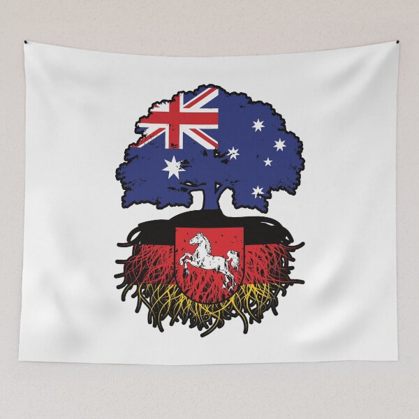 Item preview, Lower Saxony Lower Saxon Australian Australia Tree Roots Flag designed and sold by FlagX.
