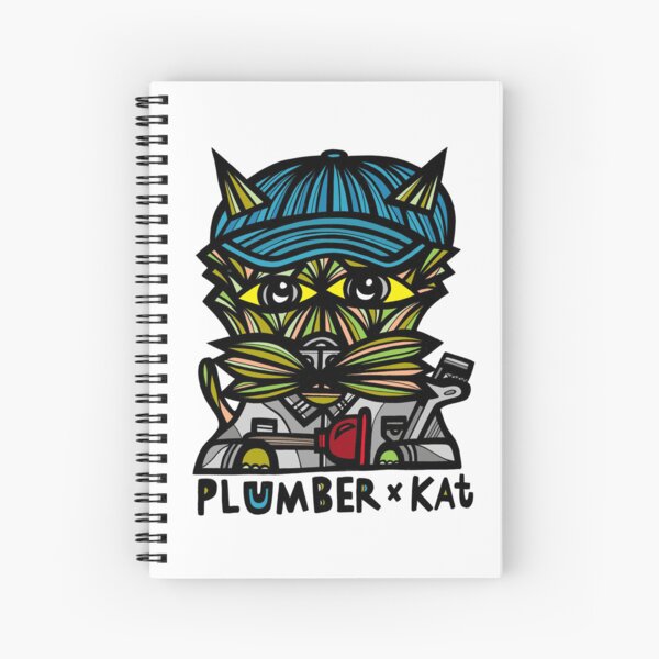 "Plumber Kat" Spiral Notebook