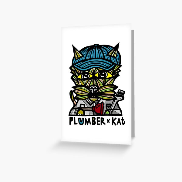 "Plumber Kat" Greeting Card