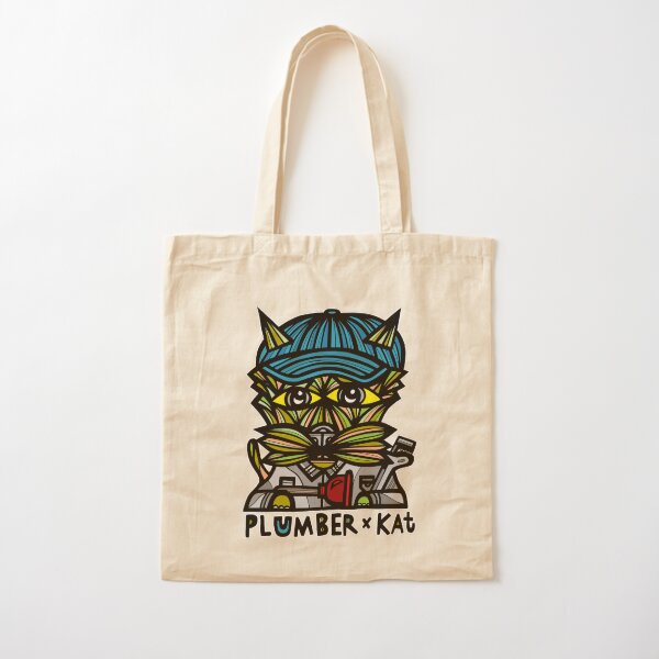 "Plumber Kat" Cotton Tote Bag