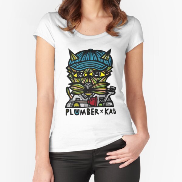 "Plumber Kat" Fitted Scoop T-Shirt