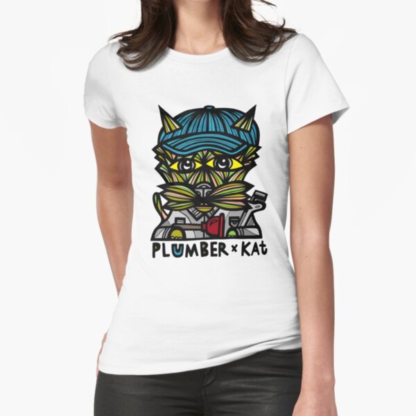 "Plumber Kat" Fitted T-Shirt