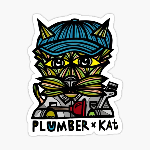 "Plumber Kat" Sticker