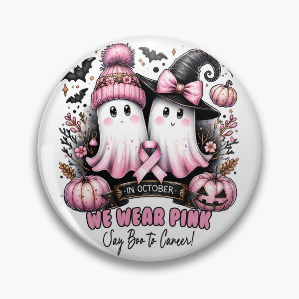 Item preview, In October We Wear Pink - Say Boo to Cancer designed and sold by Happy-Karma.