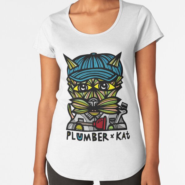 "Plumber Kat" Premium Scoop T-Shirt
