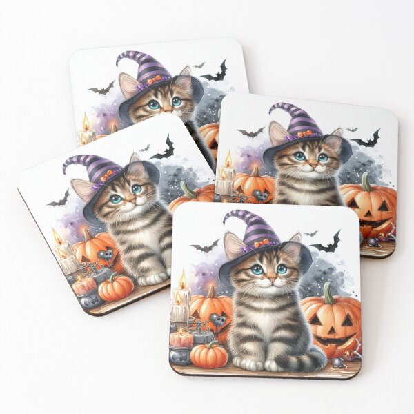 Item preview, halloween kittens and pumpkins 3 designed and sold by Zelda50.