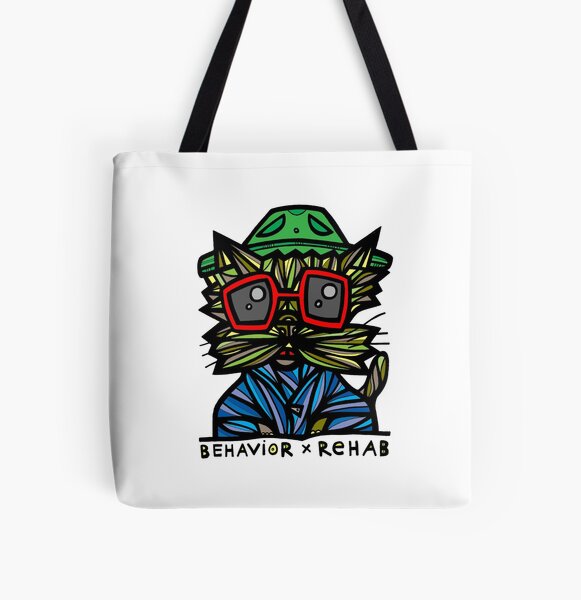 "Behavior Rehab" All Over Print Tote Bag